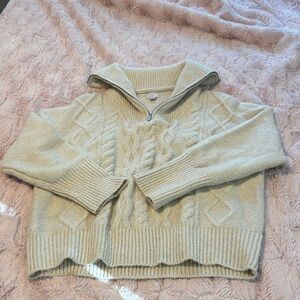 Cozy Cream Cable Knit Sweater